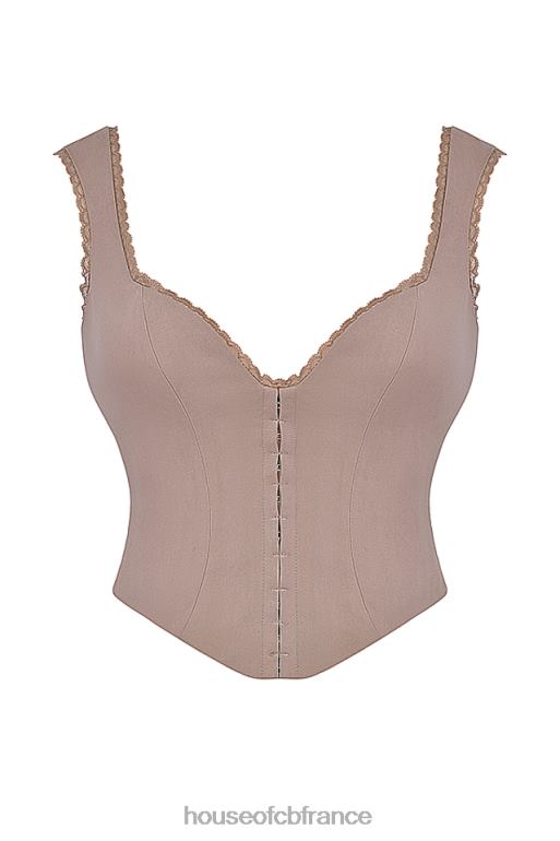 House of CB corset à bordure en dentelle champignon robyn N888H9 vêtements