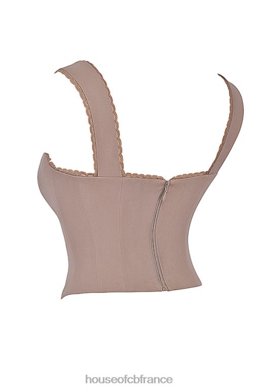 House of CB corset à bordure en dentelle champignon robyn N888H9 vêtements