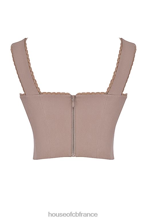 House of CB corset à bordure en dentelle champignon robyn N888H9 vêtements