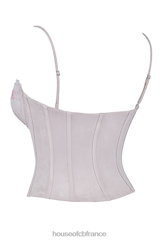 House of CB corset brodé lavande clair pétunia N888H26 vêtements