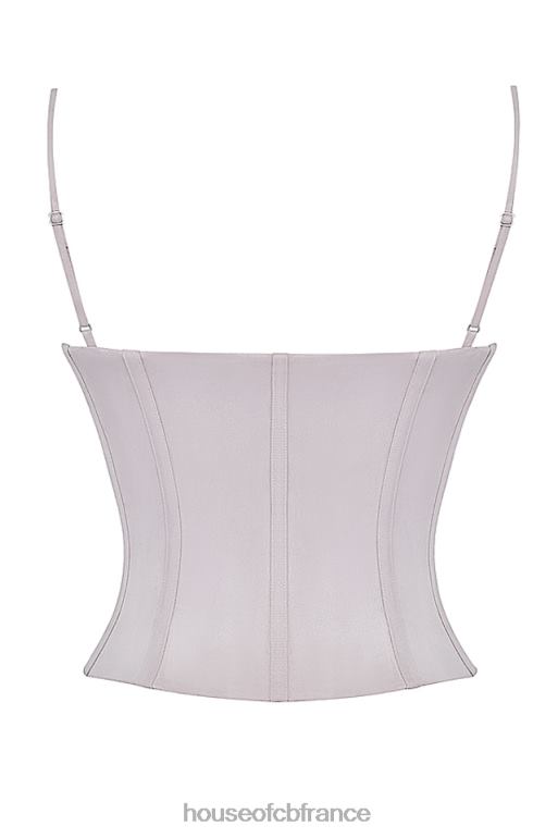 House of CB corset brodé lavande clair pétunia N888H26 vêtements