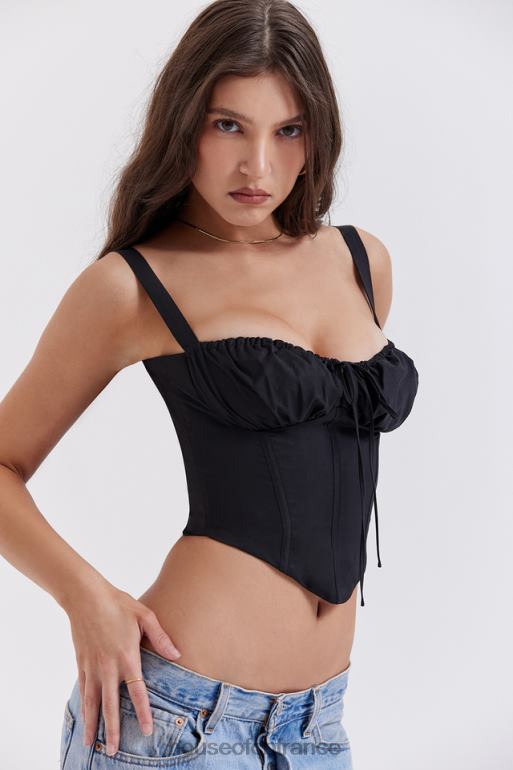House of CB corset bustier noir analia N888H27 vêtements