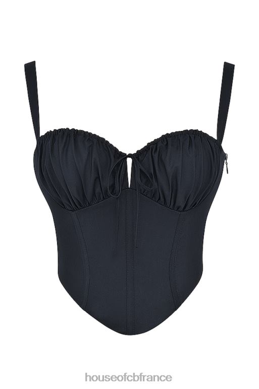 House of CB corset bustier noir analia N888H27 vêtements