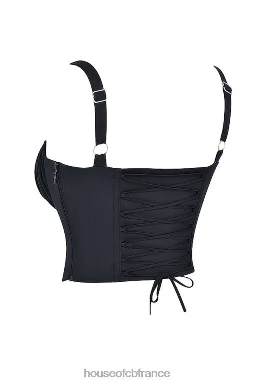 House of CB corset bustier noir analia N888H27 vêtements