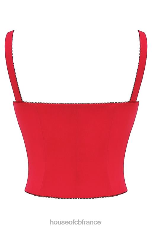 House of CB corset cerise pia N888H23 vêtements