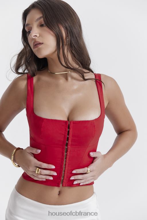House of CB corset cerise pia N888H23 vêtements