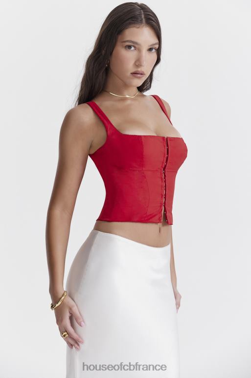 House of CB corset cerise pia N888H23 vêtements