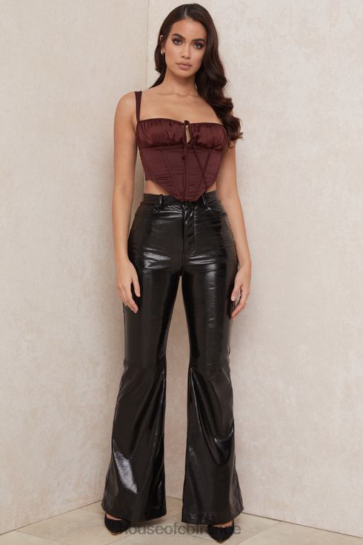 House of CB corset court en satin betsy raisin N888H98 vêtements