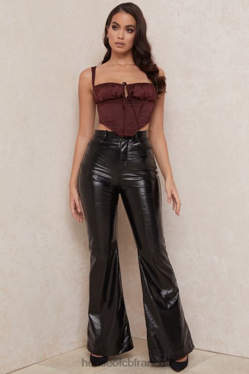 House of CB corset court en satin betsy raisin N888H98 vêtements
