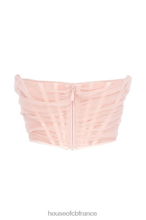 House of CB corset désossé rose melinda N888H100 vêtements