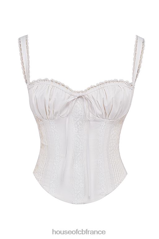 House of CB corset dos en dentelle blanche Gini N888H13 vêtements