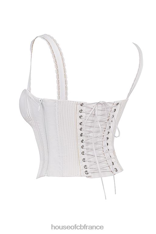 House of CB corset dos en dentelle blanche Gini N888H13 vêtements