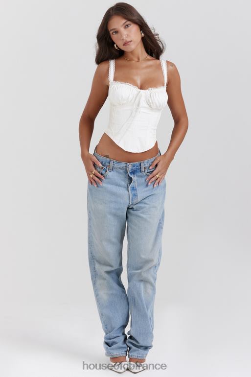 House of CB corset dos en dentelle blanche Gini N888H13 vêtements