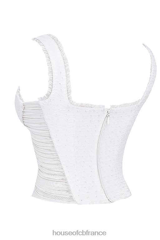 House of CB corset en broderie anglaise blanche catalina N888H21 vêtements