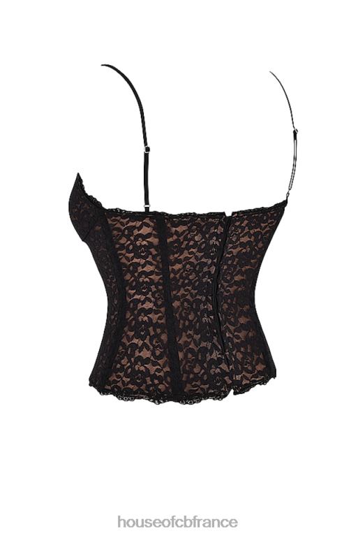 House of CB corset en dentelle noire romina N888H39 vêtements