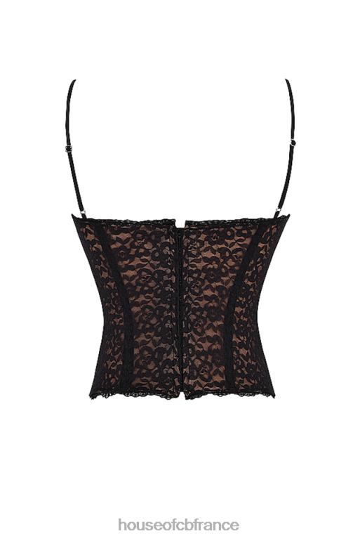 House of CB corset en dentelle noire romina N888H39 vêtements