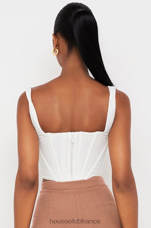 House of CB corset en maille blanche ninetta N888H89 vêtements