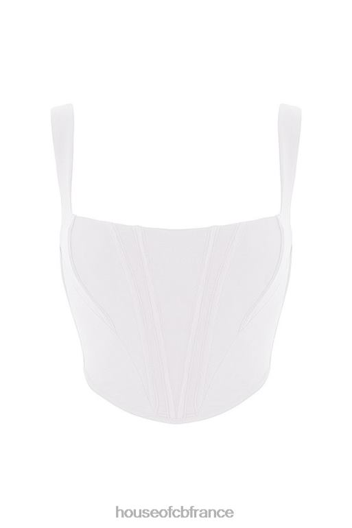 House of CB corset en maille blanche ninetta N888H89 vêtements