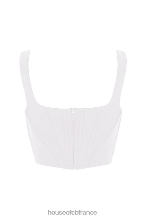 House of CB corset en maille blanche ninetta N888H89 vêtements