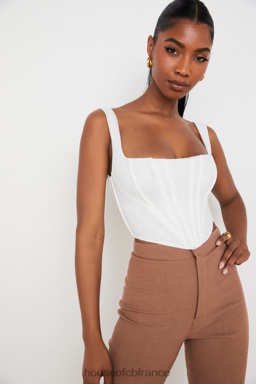 House of CB corset en maille blanche ninetta N888H89 vêtements