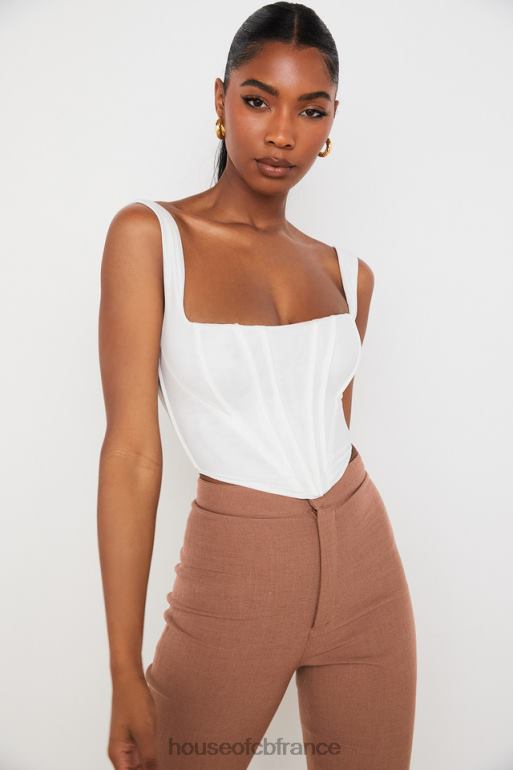 House of CB corset en maille blanche ninetta N888H89 vêtements