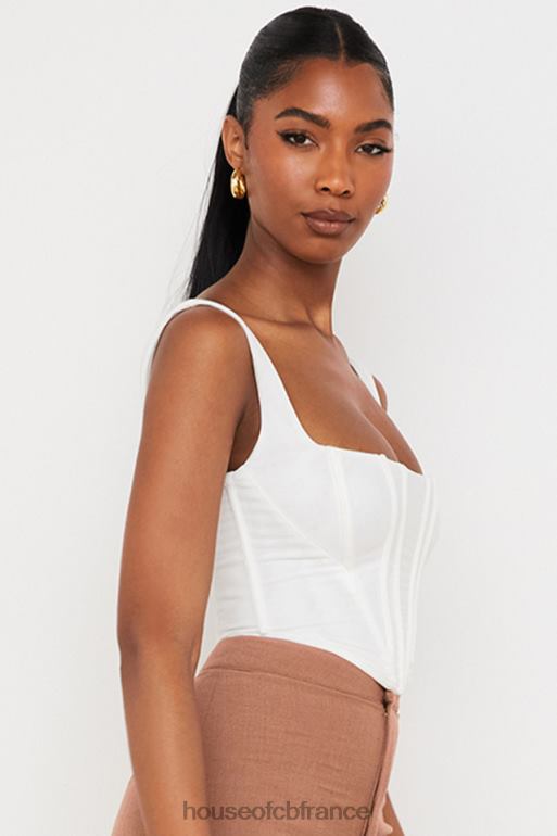 House of CB corset en maille blanche ninetta N888H89 vêtements
