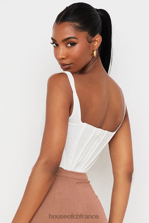 House of CB corset en maille blanche ninetta N888H89 vêtements