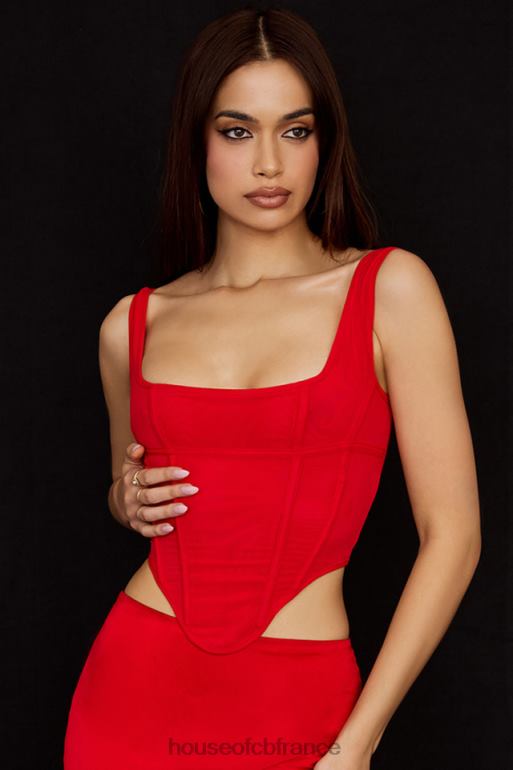 House of CB corset en maille écarlate edetta N888H67 vêtements
