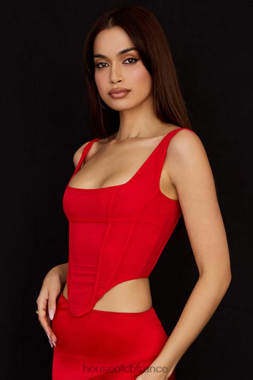 House of CB corset en maille écarlate edetta N888H67 vêtements