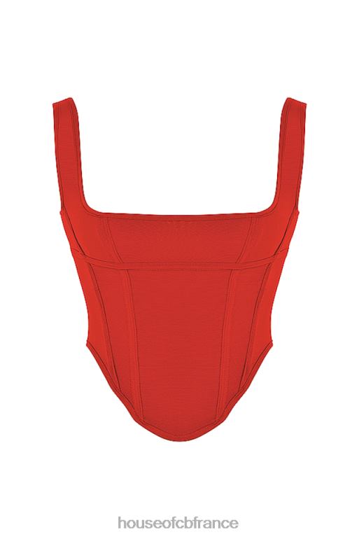 House of CB corset en maille écarlate edetta N888H67 vêtements