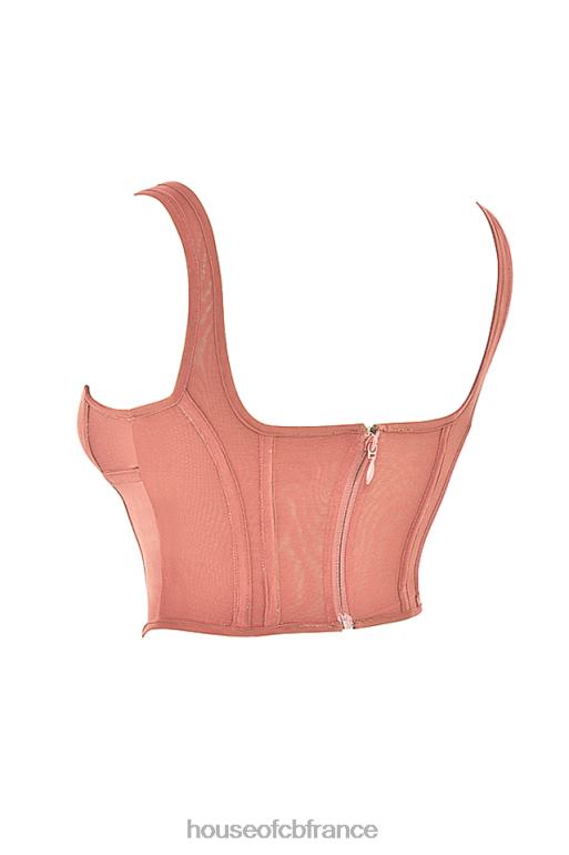 House of CB corset en maille edetta rose N888H73 vêtements