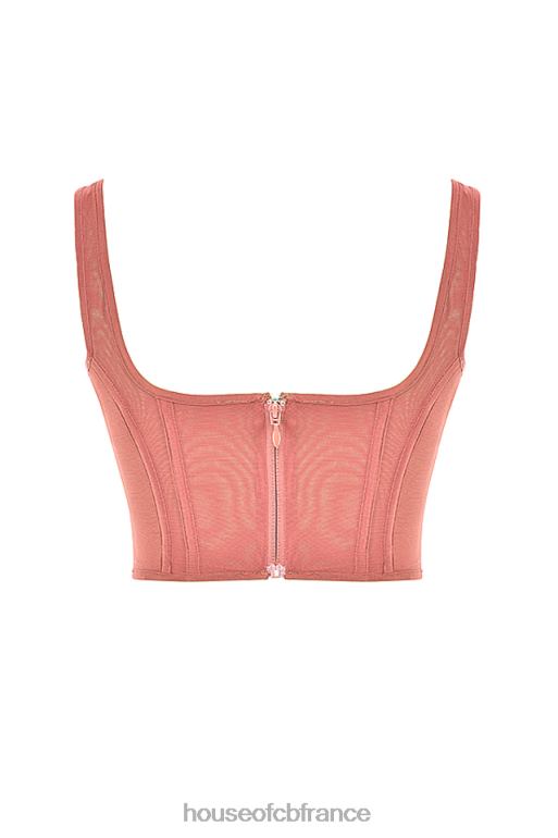 House of CB corset en maille edetta rose N888H73 vêtements