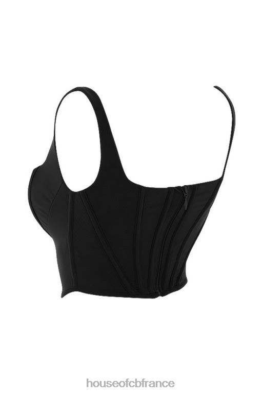 House of CB corset en maille noire ninetta N888H94 vêtements