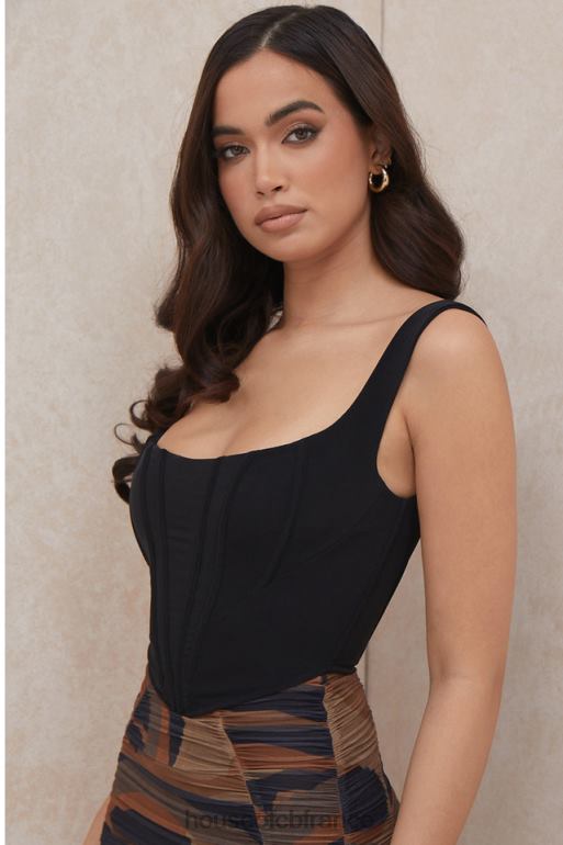 House of CB corset en maille noire ninetta N888H94 vêtements