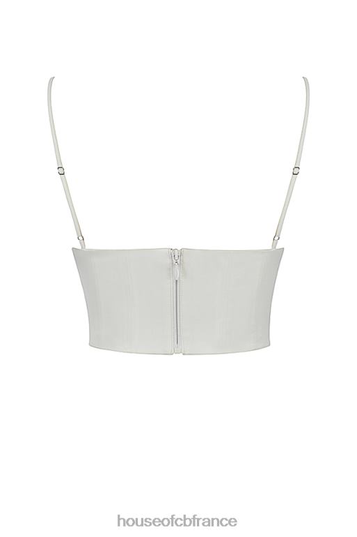 House of CB corset en satin et dentelle ivoire Emilee N888H53 vêtements