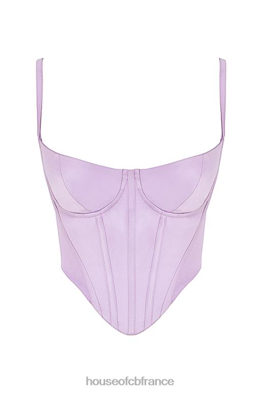 House of CB corset en satin orchidée Tamsin N888H57 vêtements