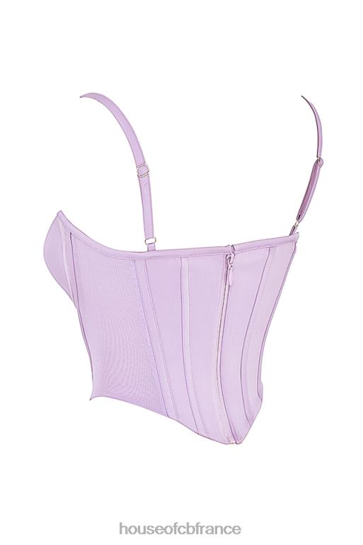 House of CB corset en satin orchidée Tamsin N888H57 vêtements