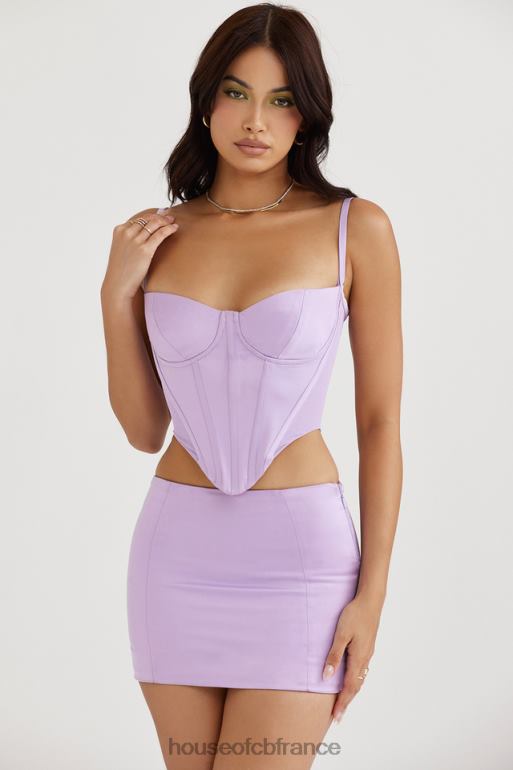House of CB corset en satin orchidée Tamsin N888H57 vêtements