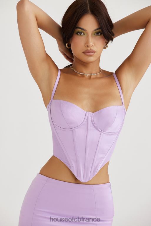 House of CB corset en satin orchidée Tamsin N888H57 vêtements