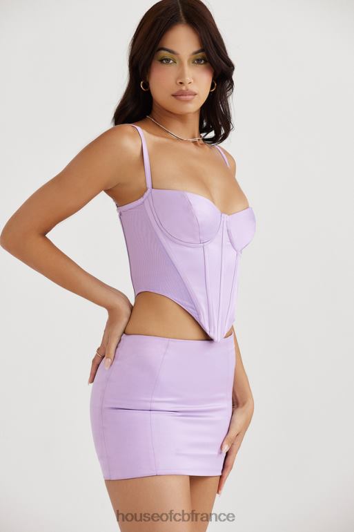 House of CB corset en satin orchidée Tamsin N888H57 vêtements