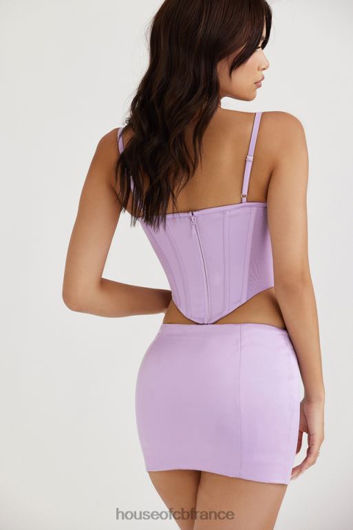 House of CB corset en satin orchidée Tamsin N888H57 vêtements