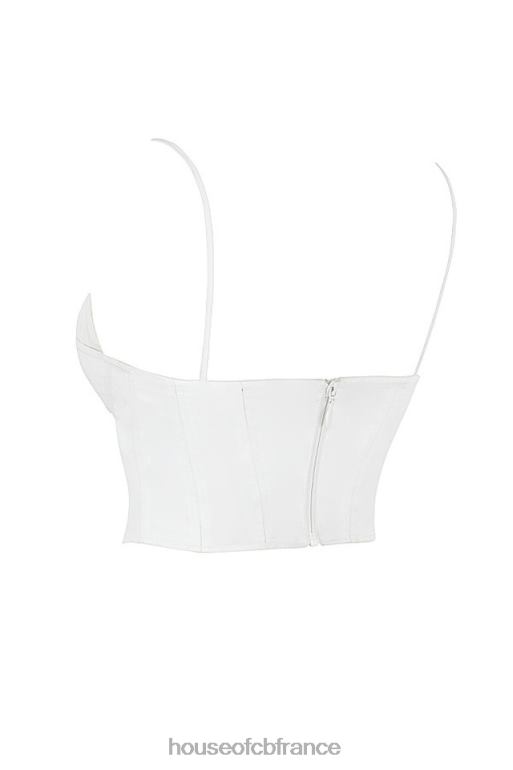 House of CB corset froncé blanc emiliana N888H83 vêtements