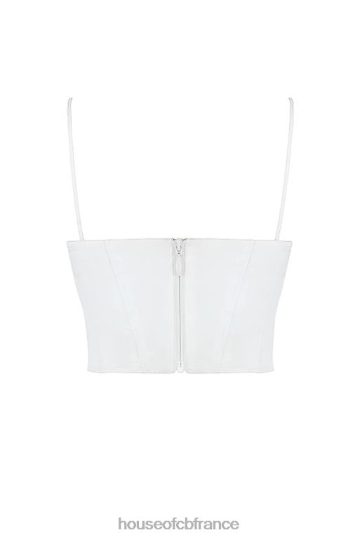 House of CB corset froncé blanc emiliana N888H83 vêtements