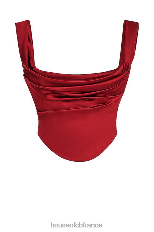 House of CB corset à lacets au dos una rubis N888H1 vêtements