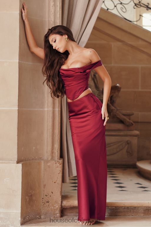 House of CB corset à lacets au dos una rubis N888H1 vêtements