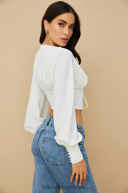 House of CB corset à lacets blanc mirabelle N888H82 vêtements