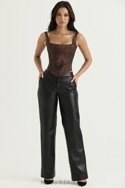 House of CB corset long en satin de cuivre antique Rafa N888H36 vêtements