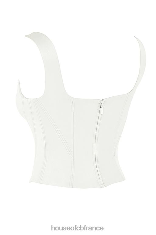 House of CB corset long en satin ivoire Rafa N888H44 vêtements