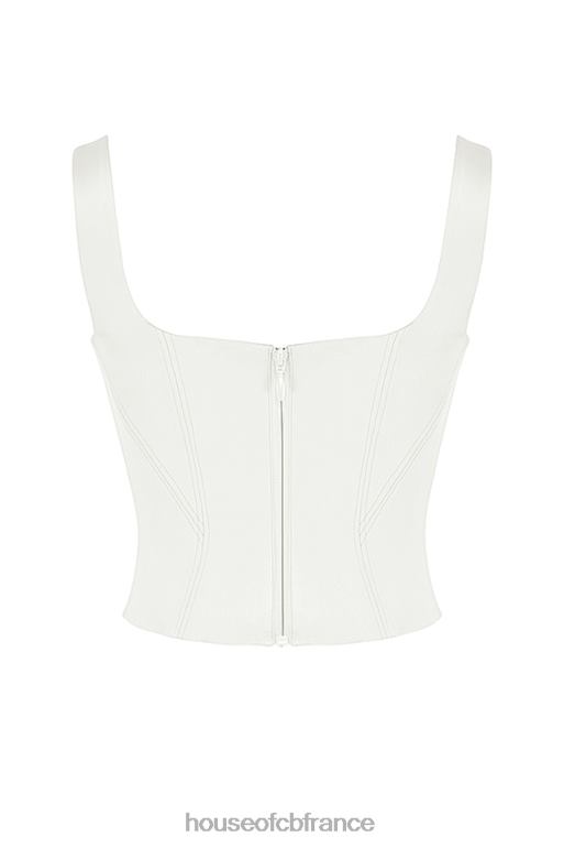 House of CB corset long en satin ivoire Rafa N888H44 vêtements