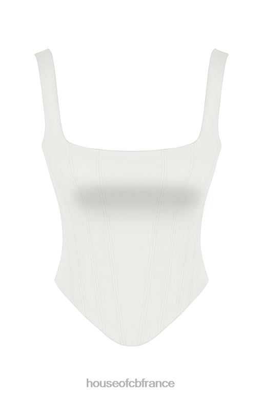 House of CB corset long en satin ivoire Rafa N888H44 vêtements